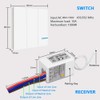 Wireless Light Switch, Thinkbee 3 Gang Remote Wall Switch with