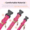 Jelwuion Cotton Dog Collar,Adjustable Cute Puppy Collar with Moon Patterned