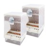 Paquete de 2 comederos automáticos para pájaros, alimentadores de loros,
