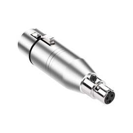 PNGKNYOCN Mini XLR to XLR Audio Converter,3-pin Mini XLR Female to XLR Female Microphone Audio Cable Adapter for Microphone Speaker Camcorder