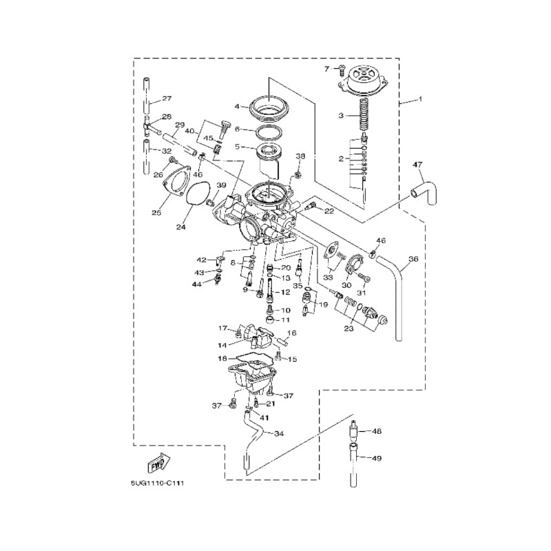Carburetor Fits Yamaha Rhino 660 YFM660 (2004-2007)