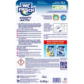 WC FRISCH Kraft Aktiv Duftspüler Blüten-Frische (200 g), WC Reiniger für Reinigung bei jeder Spülung, Duftsteine für langanhaltend frischen Duft, + 50% Anti-Kalk Effekt*