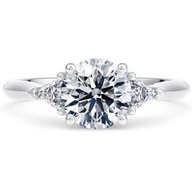 Women's 925 Sterling Silver Engagement Ring Wedding Rings Women 1.25 Carat 7A Cubic Zirconia Ring with Gift Box Engagement Wedding Gift, Non-precious metal