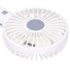 White Donut Shaped Small Fan Portable LED Night Light with