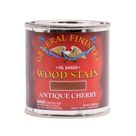 General Finishes Oil Based Penetrating Wood Stain, 1/2 Pint, Antique Cherry