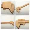 GLEAVI Wood Caliper Measuring Ruler Portable Straight Ruler for Students