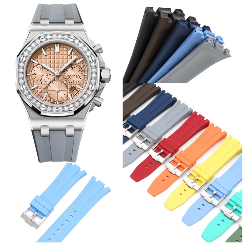 Barak Watches 26mm FKM Rubber Band For Audemars Piguet Watches