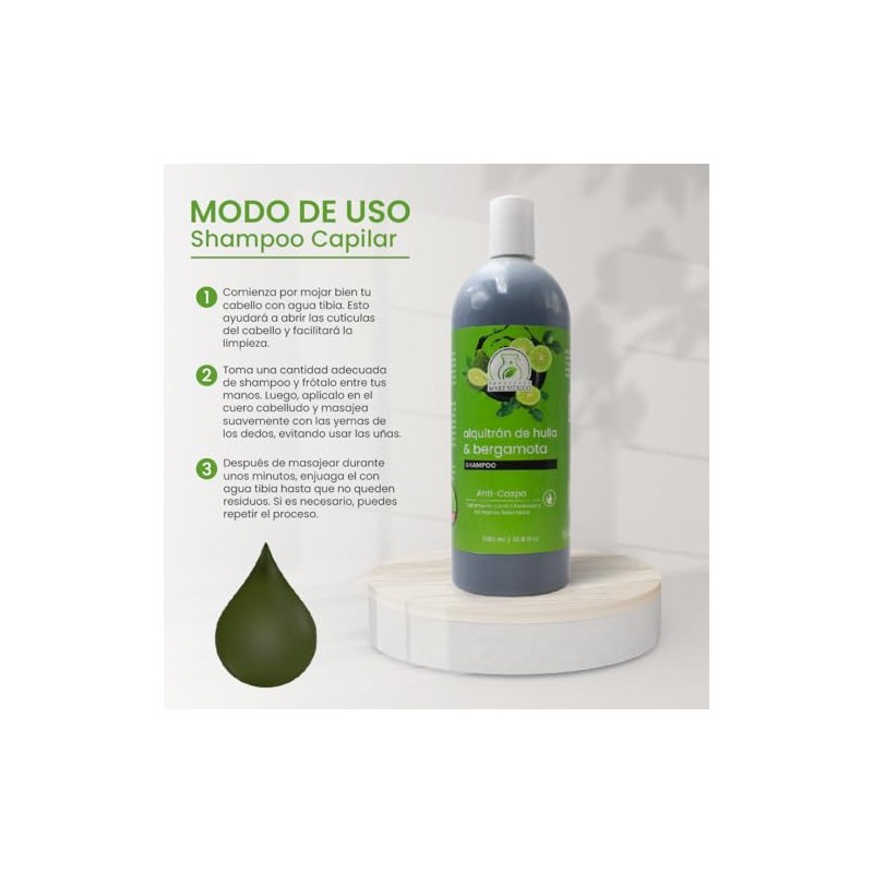 Shampoo Alquitran De Hulla Con Bergamota Productos Mart Mexico 1