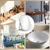 Vanity Desk Table Mirror with Stand and Metal Frame, 8