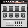 4Pcs Rain Gutter Roof Rack Mount Brackets for Wrangler JL