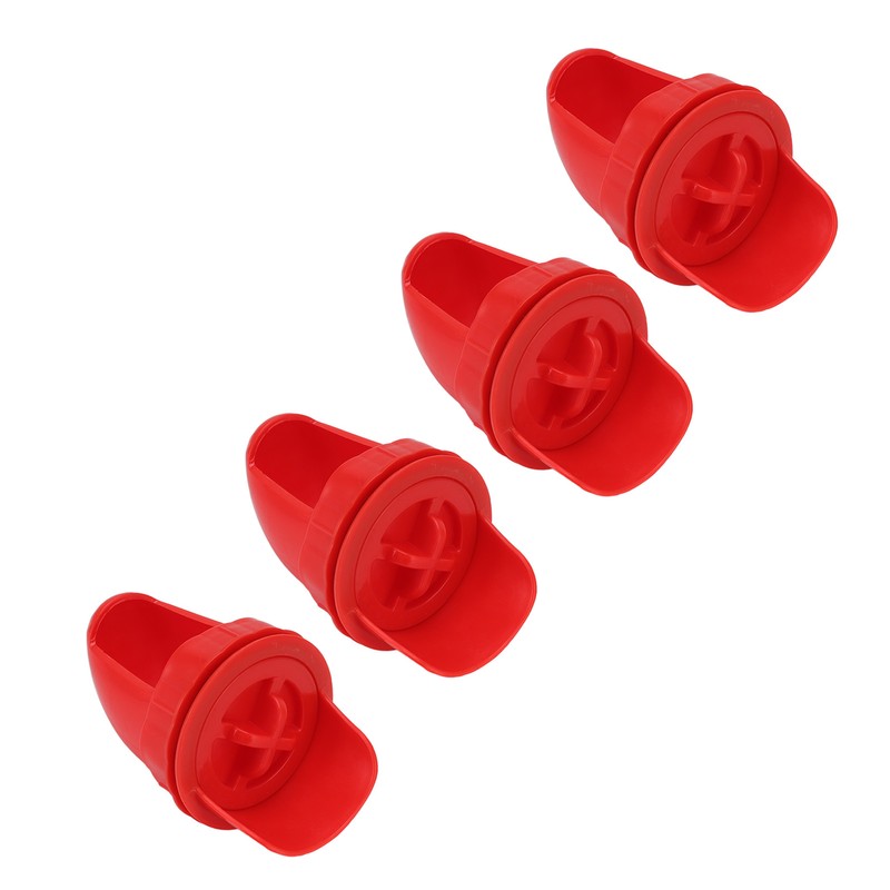 4 Sets DIY Chicken Feeder Rain Proof Poultry Feeder Port