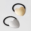 Herbeluemily Hair Rubber Hair Accessories, Antique Gold, Heart, Silver, Flat
