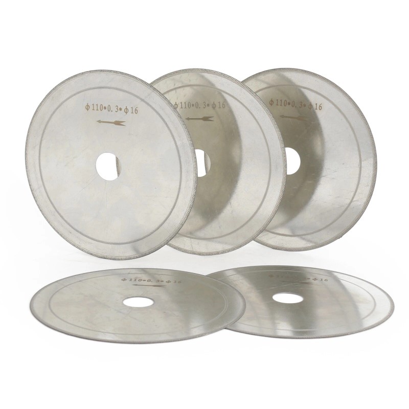 10Pcs 4.5" 110mm Super-Thin Diamond Lapidary Saw Blade Cutting Trim