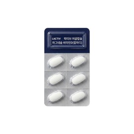Lactive Fish Bone Calcium Magnesium Vitamin D 60 tablets x 4 boxes (240 tablets, 4 months supply) / 락티브 어골칼슘 마그네슘 비타민D 60정 x4상자(240정 4개월분)