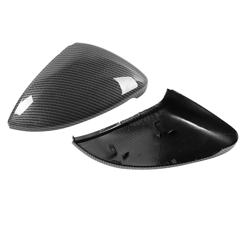 2pcs Carbon Fiber Style Rearview Wing Mirror Cover Cap