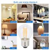 6PCS G45 E27 LED Light Bulb Transparent Glass Bulb Vintage