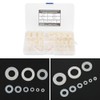 600Pcs Flat Washer 9 Sizes White Nylon Gasket Assortment Kit