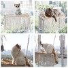 WHDPETS Cat Window Perch, Boho Cat Hammock Wall Mounted with