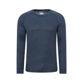 Mountain Warehouse Talus Mens Thermal Top & Pants Set - Lightweight & Breathable Baselayer, Isotherm, Moisture Wicking - Winter Camping, Outdoors, Travelling & Hiking Navy L