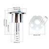 CVZJ Flush Toilet Water Tanks Button Oval-shape Push Button Flush