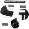 BIUDECO Under Desk Rotatable Aluminum Alloy Double Headphone Hanger Space