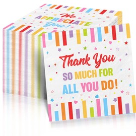 48Pcs Thank You Napkins We Appreciate You Decorations Thank You Party Decoration Thank You for All You Do Napkins Thank You Appreciation Decorations Supplies