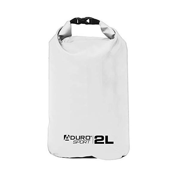 Aduro Waterproof Phone Bag Floating Lightweight Waterproof Bag - Ideal Dry Bags for Kayaking, Rafting, Boating, Swimming, Camping, Hiking, Beach, Fishing, and Backpacking - 20L - White