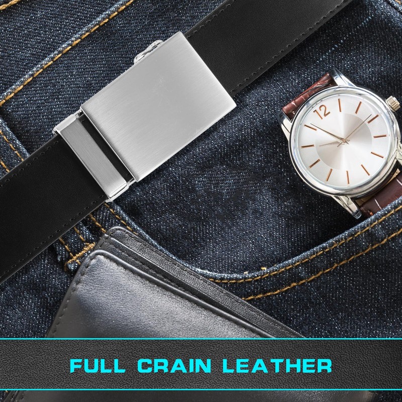 Nelbons Men's Belt Ratchet Automatic Belt for Men 35 mm