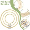 WUSJCOF 3 Sizes Round Embroidery Hoop Set, Cross Stitch Ring,