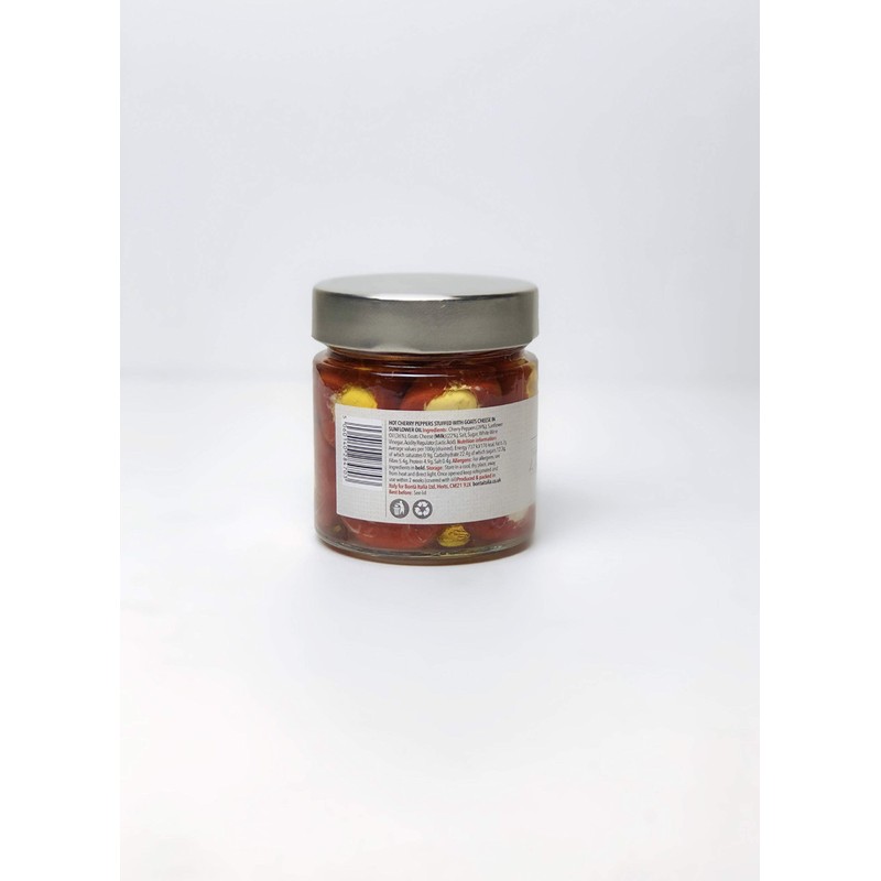 Casalinga Cherry Peppers with Goat Cheese in Oil, 220 g