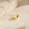 Turandoss Heart Initial Necklaces for Women, Dainty 14K Gold Plated