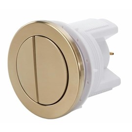 Housler® Brushed Brass Pneumatic Toilet Cistern Tank Dual Push Button