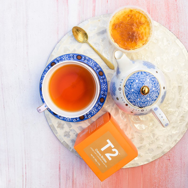 T2 Tea Creme Brulee, Loose Leaf Black Tea in Gift