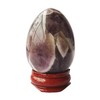 Manekieko Natural Amethyst Egg Shaped Meditation Chakra and Home Decoration
