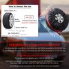 Geloo 4PCS Tire Cover, Seasonal Tire Totes,Polyester Wheel Tires Storage