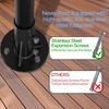 CHICAURA 2 Pack 1-7/8" Chain Link Fence Post Base, Heavy
