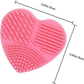 6piezas Alfombrilla Limpiadora De Brochas De Maquillaje Silicona Para Lavar y Maquillar Herramienta De Limpieza De Brochas Para Uso Salón o Hogar