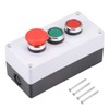uxcell Push Button Switch Box Momentary NO NC Red Green