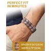 Feraco 3X Strength Copper Bracelets for Men Magnetic Bracelet with