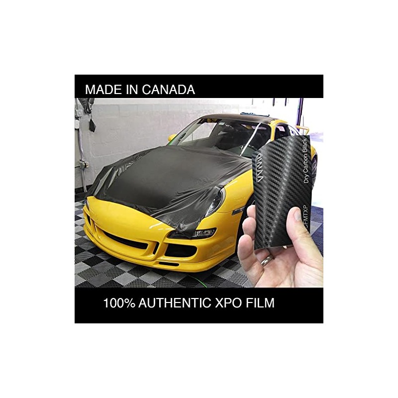 VVIVID XPO Black Carbon Fiber Car Wrap Vinyl Roll with