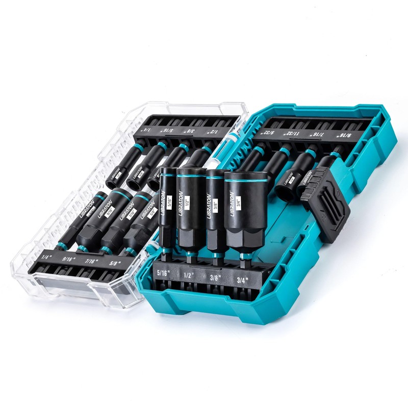 LIBRATON Magnetic Nut & Driver Set, 16pc Impact Driver Bit