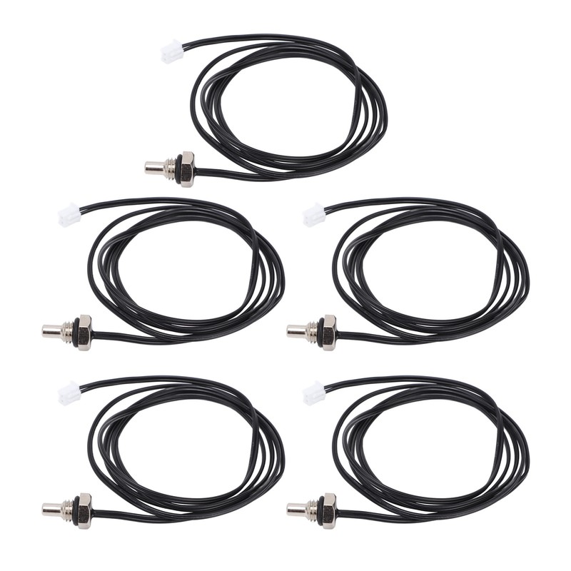 10Pcs Thermistor Sensor NTC Temperature Probe Hex Head 1 Meter