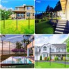 10Ft String Light Poles 4 Pack,Light Poles for Outside Lights,Outdoor