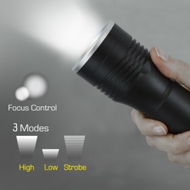 Lighthouse L/HEFOC1500 Elite High Performance LED Torch 1500 Lumens AA