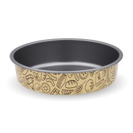 OPIROS Backblech aus Aluminium, antihaftbeschichtet, zum Kochen in Luftfritteuse, Airfryer und Backofen (rund, 19 cm)