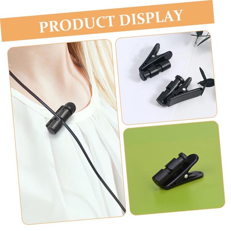 Kisangel 2pcs Earphone Cable Clip Organizer Rotating Headphone Wire Clamps