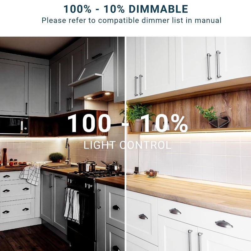 Parmida LED Technologies LED Swivel Under Cabinet Lighting, Hardwired or