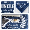 COZYCRIB Uncle Gifts Blanket Uncle Christmas Birthday Gifts Best Funny