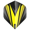 RED DRAGON Hardcore Radical Black & Yellow Dart Flights -
