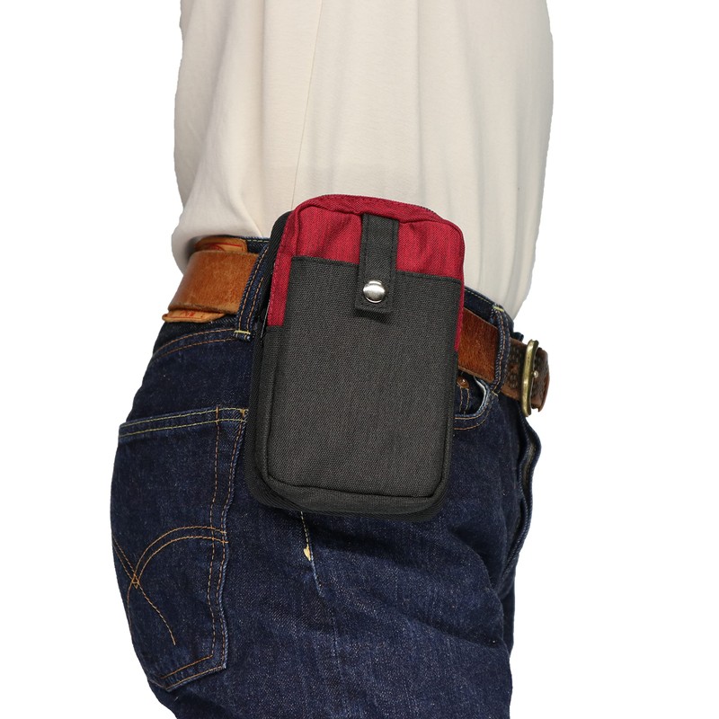 Kawadomi Seisakusho WK-03RD Multi-functional Work Pouch, 2-Way Attachment Belt Loop,